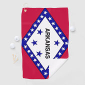 De vlag van Arkansas Golf Towel Golfhanddoek (Insitu)