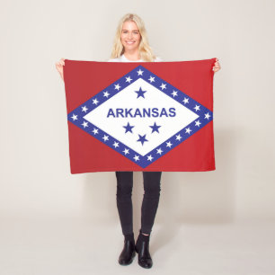 De vlag van Arkansas, Verenigde Staten van Amerika Fleece Deken