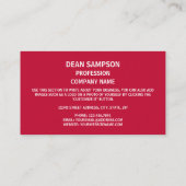 De vlag van Arkansas Visitekaartje (Achterkant)