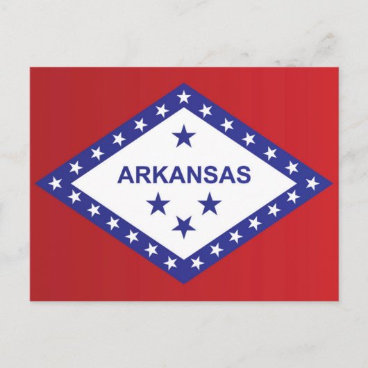 De vlag van Arkansas, VS Briefkaart (Voorkant)