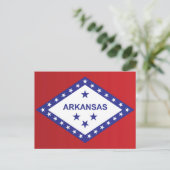 De vlag van Arkansas, VS Briefkaart (Staand voorkant)