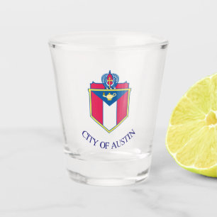 De vlag van Austin (Texas) Shot Glas
