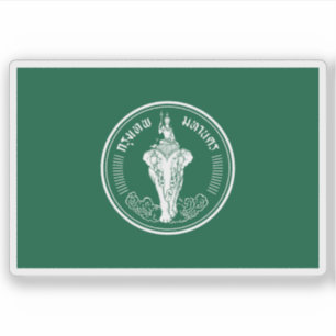 De vlag van Bangkok, Thailand Sticker