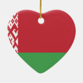 De vlag van Belarus Keramisch Ornament (Achterkant)