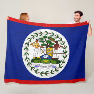 De vlag van Belize - Een wandtapijt van Belize-erf Fleece Deken