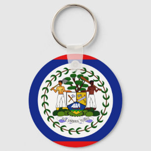 De Vlag van Belize Sleutelhanger
