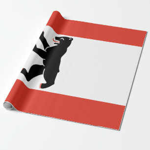 De vlag van Berlijn (Duitse stad) Cadeaupapier