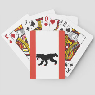 De vlag van Berlijn (Duitse stad) Pokerkaarten