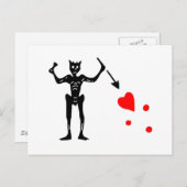 De vlag van Blackbeard Authentic Briefkaart (Voorkant / Achterkant)