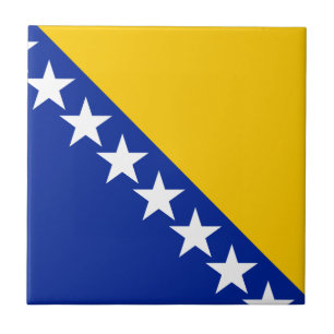 De Vlag van Bosnië-Herzegovina Tegeltje