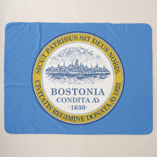 De vlag van Boston (Massachusetts) Sherpa Deken