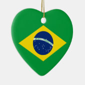 De vlag van Brazilië Keramisch Ornament (Rechts)