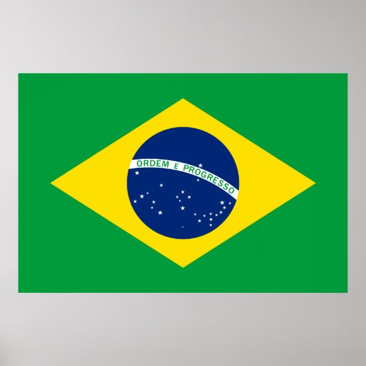 De vlag van Brazilië Poster (Voorkant)