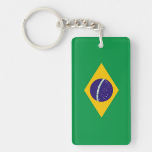 De Vlag van Brazilië Sleutelhanger