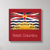 De vlag van British Columbia Canvas Afdruk (Voorkant)