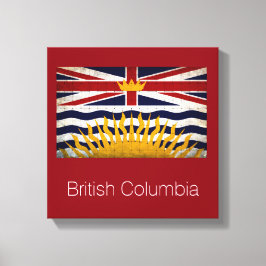 De vlag van British Columbia Canvas Afdruk