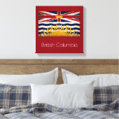 De vlag van British Columbia Canvas Afdruk (Insitu (Slaapkamer))