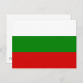 De vlag van Bulgarije Briefkaart (Voorkant / Achterkant)