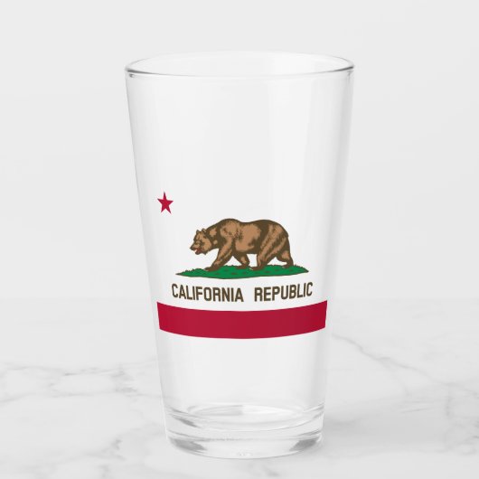 De vlag van Californië Glas (Voorkant)