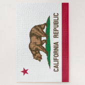 De vlag van Californië Legpuzzel (Verticaal)