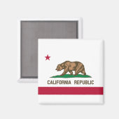 De vlag van Californië Magneet (Voorkant / Achterkant)