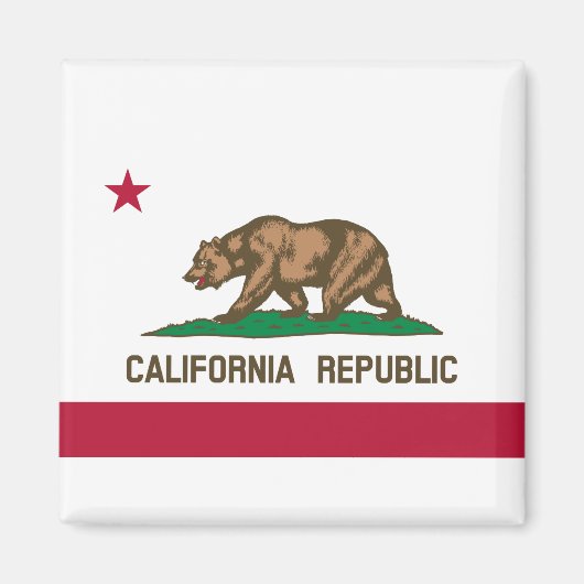 De vlag van Californië Magneet (Voorkant)