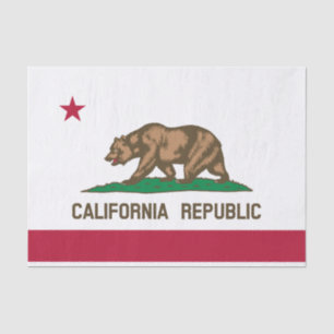 De vlag van Californië Tissuepapier