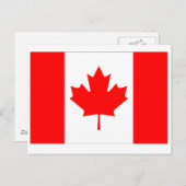 De Vlag van Canada Briefkaart (Voorkant / Achterkant)