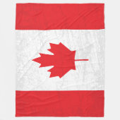 De vlag van Canada - een Canadees erfgoed aandenke Fleece Deken (Voorkant)