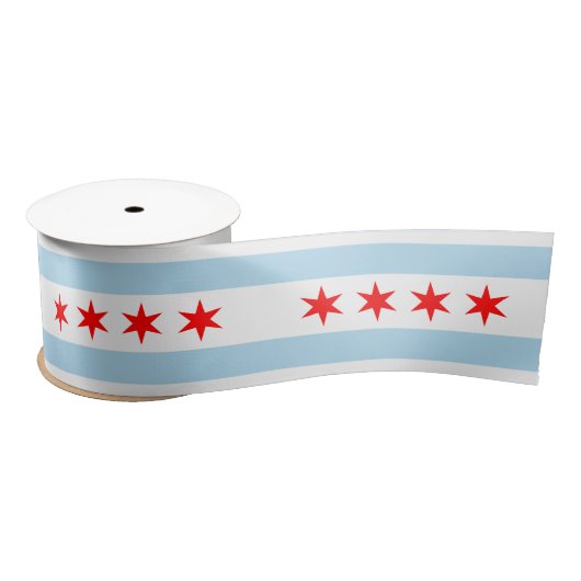De vlag van Chicago (Illinois) Lint (Spoel)