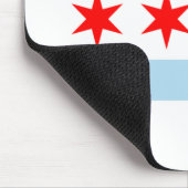 De vlag van Chicago (Illinois) Muismat (Hoek)