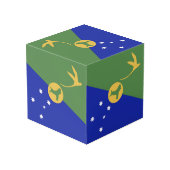 De vlag van Christmas Island Kubus (Achter hoekig)
