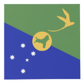 De vlag van Christmas Island Kubus (Voorkant)