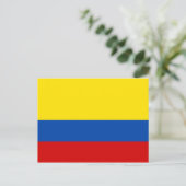 De vlag van Colombia Briefkaart (Staand voorkant)