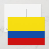 De vlag van Colombia Briefkaart (Voorkant / Achterkant)