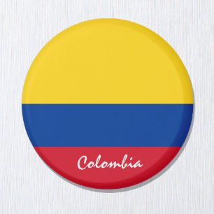 De vlag van Colombia en Zuid-Amerika - sport- en s Magneet