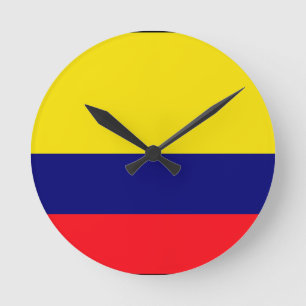De vlag van Colombia Ronde Klok