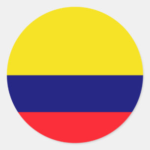 De vlag van Colombia Ronde Sticker