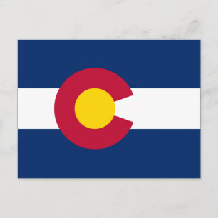 De vlag van Colorado Briefkaart