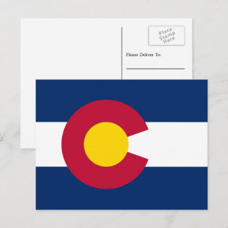 De vlag van Colorado is de vlag van Colorado Briefkaart