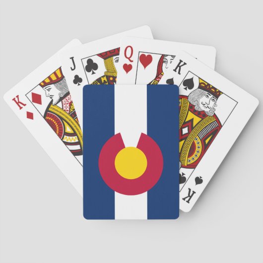De vlag van Colorado Pokerkaarten (Achterkant)