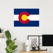 De vlag van Colorado Poster (Thuiskantoor)