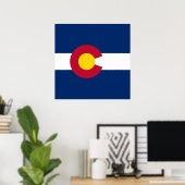 De vlag van Colorado Poster (Thuiskantoor)