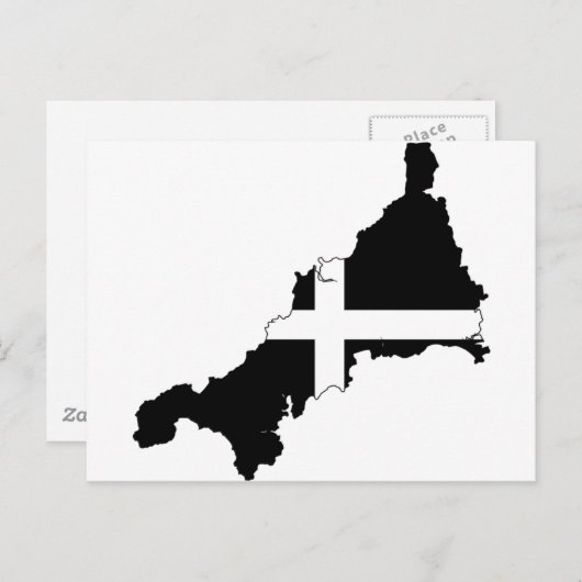 De Vlag van Cornwall Briefkaart (Voorkant / Achterkant)