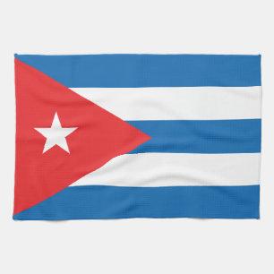 De vlag van Cuba Theedoek