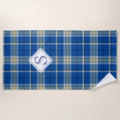 De vlag van Custom Scotland kleuren tartan vlakpat Strandlaken (Voorkant)