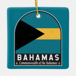 De vlag van de Bahama's is Keramisch Ornament