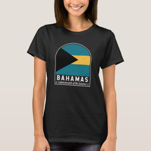 De vlag van de Bahama's is T-shirt (Voorkant)