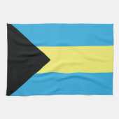 De vlag van de Bahama's Theedoek (Horizontaal)