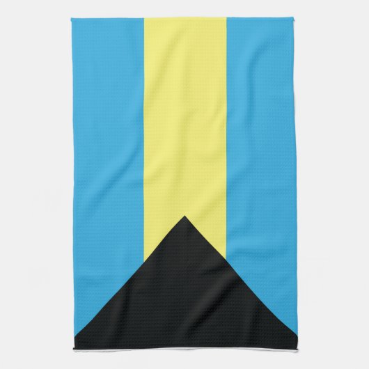 De vlag van de Bahama's Theedoek (Verticaal)
